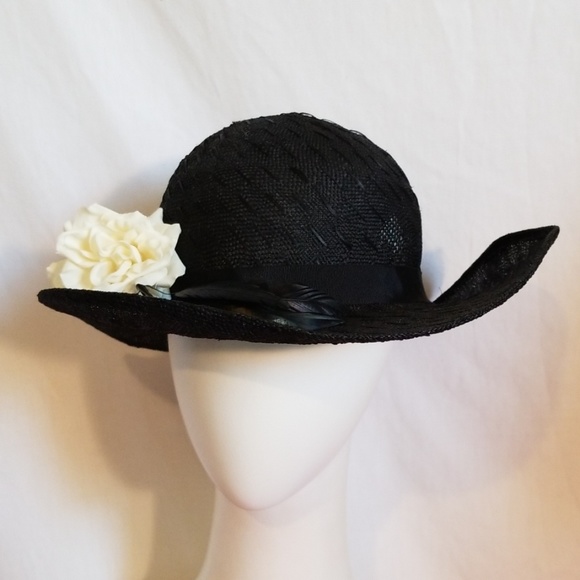 Accessories - Vasari Black Straw Hat